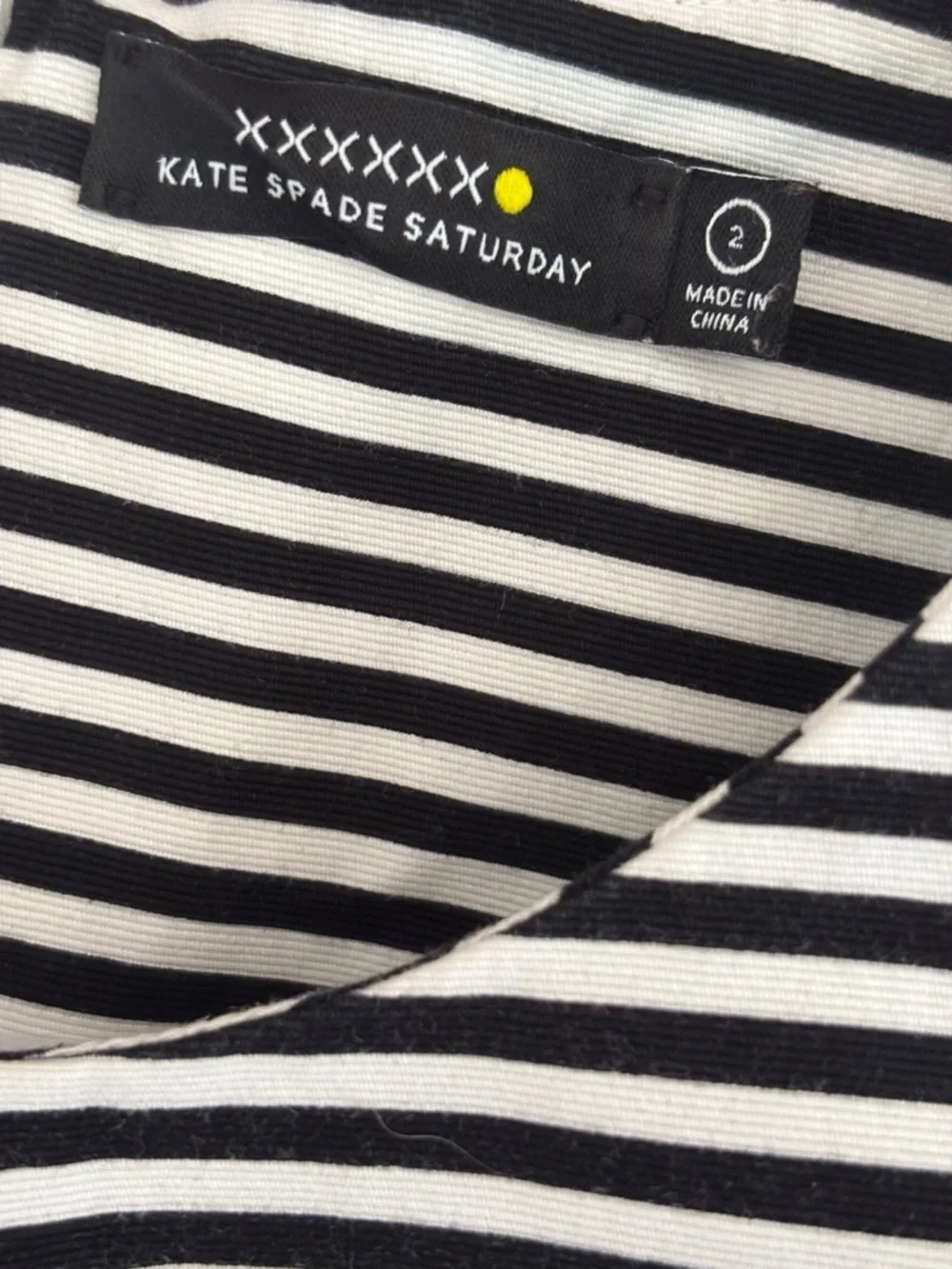 Kate Spade Striped Fit & Flare Dress Sz 2 Classic Preppy